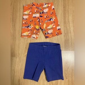 Piccolina Biker Shorts 2-pack - Construction- 3T